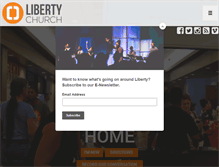 Tablet Screenshot of libertychurchonline.org